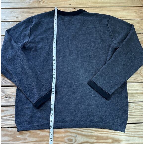 Mac Hay V Neck Wool Sweater Size XL Men’s Black - Picture 7 of 9